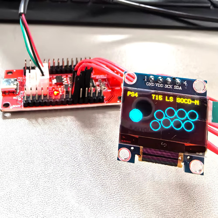 Raspberry Pi Pico USB Encoder Board für PC und PS4 zur DIY Arcade Gaming Steuerung von Sanwa Joysticks und Hitbox Controllern in Rot - Bild 2