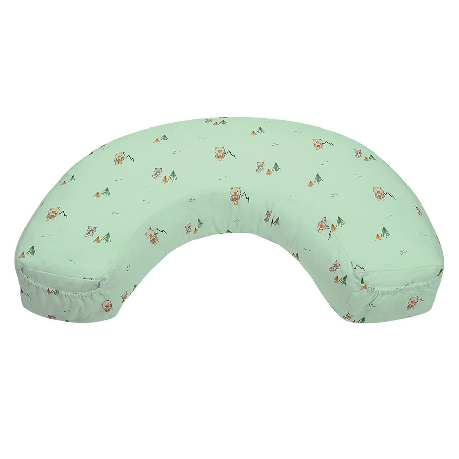 TwoFriends Odenwälder Stillkissen mit Tasche am Jersey-Bezug in Greenery, 124 cm - Bild 1