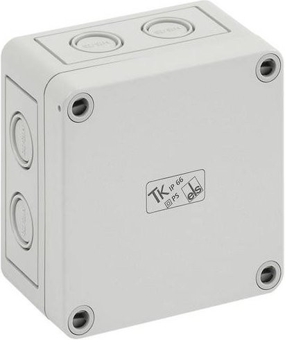 Spelsberg Installations-Gehäuse TK PS 99-6-m aus Polystyrol in Lichtgrau, B/T/H: 9,4 x 9,4 x 5,7 cm - Bild 1