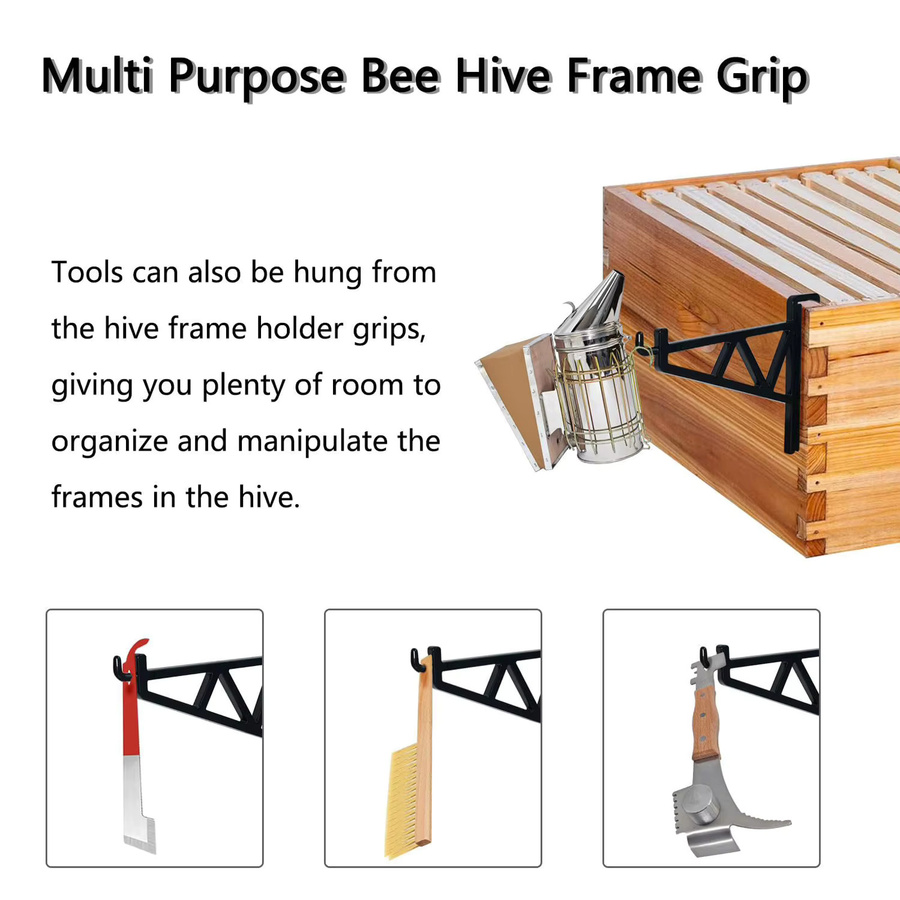 Adhere To Fly 2er-Set Bienenrahmen-Halter aus Kunststoff in Grün für die Bienenzucht - Bild 3