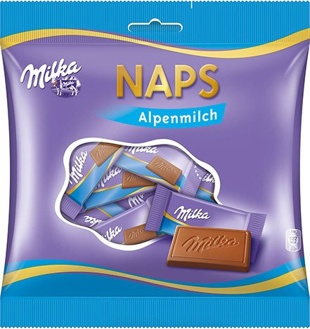 Milka Naps Alpenmilch Schokoladentafel 119 g - Bild 1