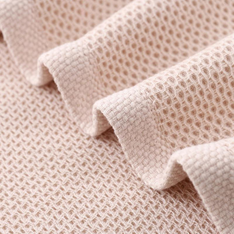 Hochwertiges Waben-Badetuch aus Baumwolle in Beige, super saugfähiges Jacquard Waffeltuch, Breite: 30 cm, Höhe: 30 cm - Bild 2