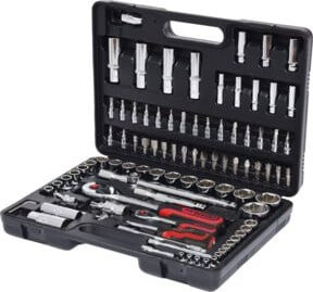 KS Tools CHROMEplus Steckschlüssel-Satz aus Chrom-Vanadium, 94-teilig, Silber - Bild 1