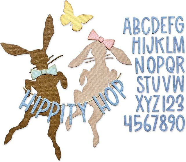 Sizzix Thinlits Stanzschablone Hippity Hop by Tim Holtz - Bild 1