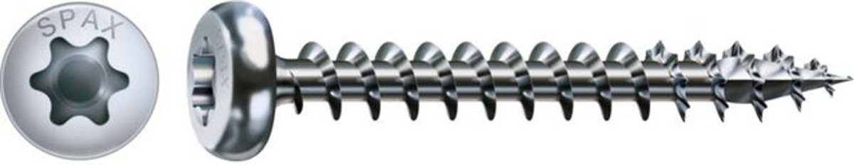 Spax Holzschraube WIROX 500er Set aus Stahl in Silber, Durchmesser: 4,5 mm, Länge: 40 mm, mit Torx-Antrieb - Bild 2