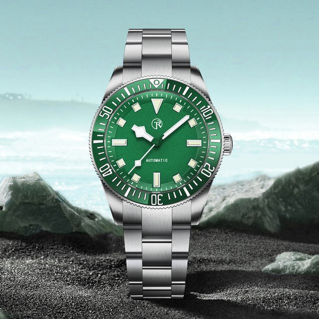 RollsTimi Armbanduhr, Automatik, Edelstahl, Blau, Saphirglas, Herren - Bild 1