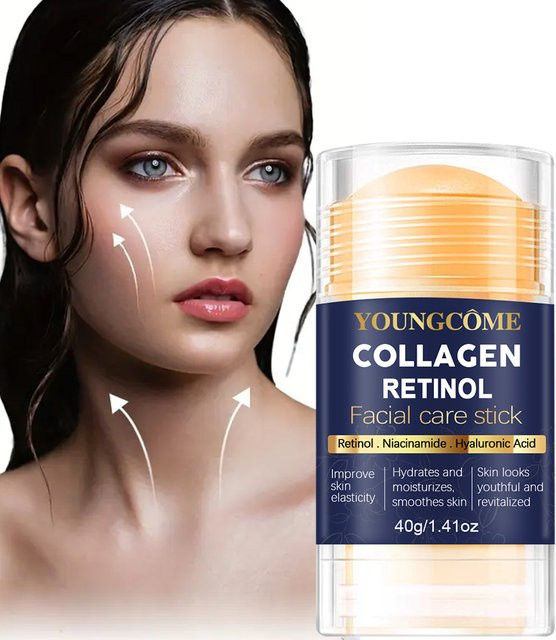 YOUNGCOME Gesichtspflegestift mit Kollagen und Retinol, Trockene Reife Haut - Bild 1