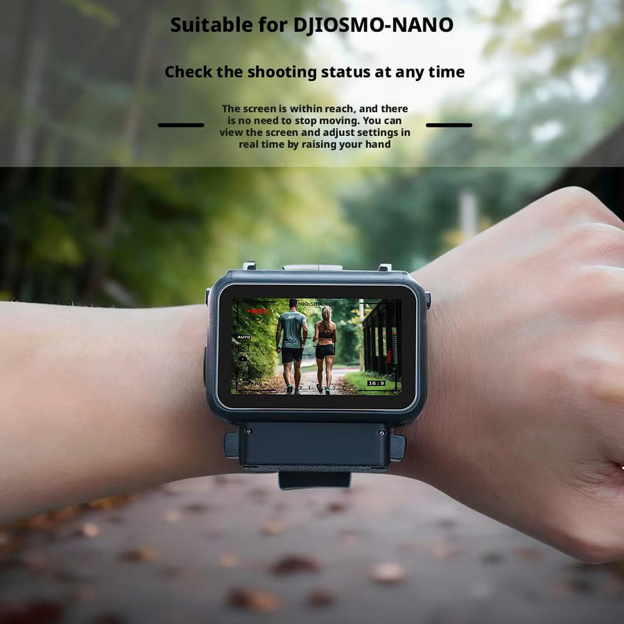 DJI Nano Handgelenkschlaufenhalterung für die Fernbedienung mit verstellbarem Nylonband in Schwarz - Bild 3