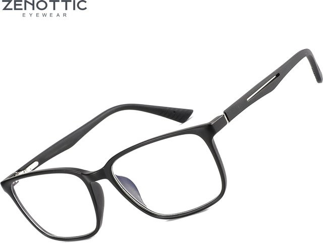 ZENOTTIC 2026 Korrektionsbrille, Eckig, Vollrand, Schwarz, Unisex - Bild 1