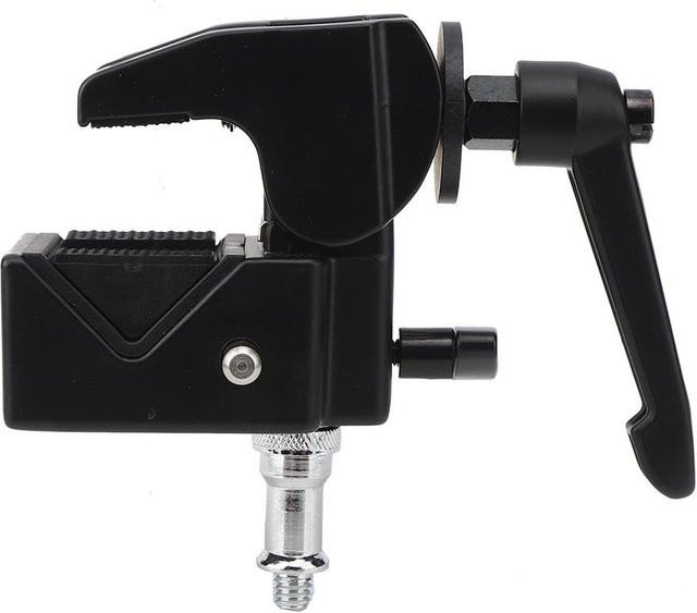 Andoer CL-22 C Typ Multifunktions SLR Kamera Fest Mount Clamp mit Ballkopf und Zangen Clip in Schwarz - Bild 1