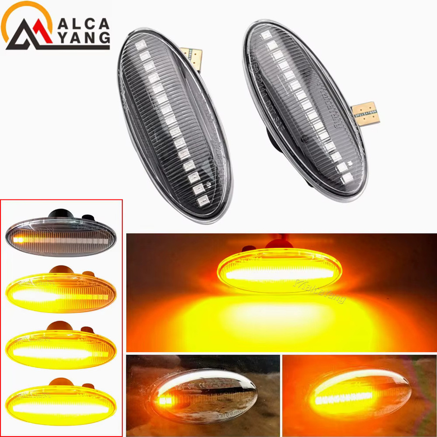 Malcayang Dynamische LED Seitenblinker für Renault Koleos 2007-2011 Pre-facelift, Sequentielle Fender Blinker Lampe - Bild 3