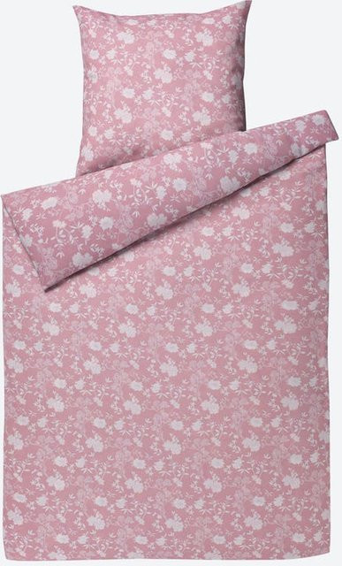 NKD Mikrofaser-Bettwäsche-Garnitur Floral in Pink, bügelfrei und allergikerfreundlich, B/T/H: 70 x 90 cm und 140 x 200 cm mit Kissen 80 x 80 cm - Bild 1