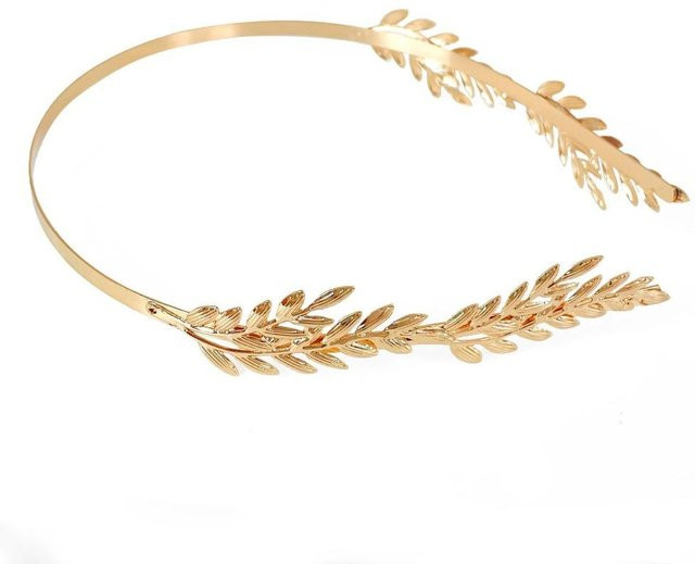 Goldblatt Stirnband, Gold, Vintage, Unisex - Bild 1