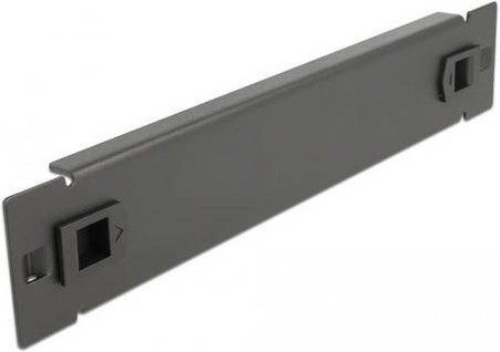 Delock 66576 Netzwerkschrank-Blindabdeckung 10 Zoll in Schwarz - Bild 1