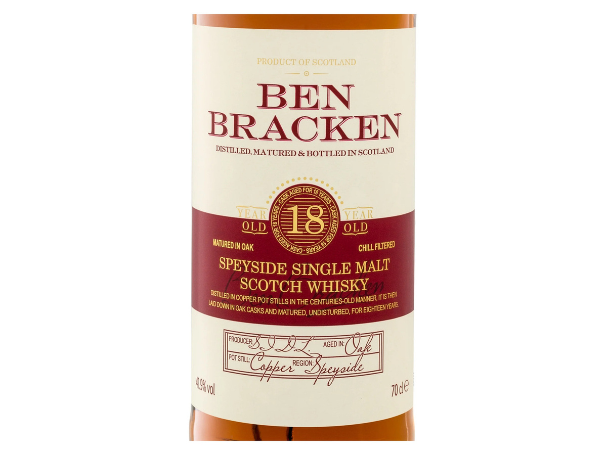 Ben Bracken Speyside Single Malt Scotch Whisky 18 Jahre 0,7 l - Bild 2