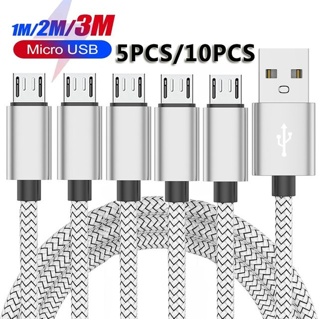 Koovesy Micro-USB-Ladekabel für Android in Pink mit Datensynchronisierung und 2 A Schnellladefunktion - Bild 1