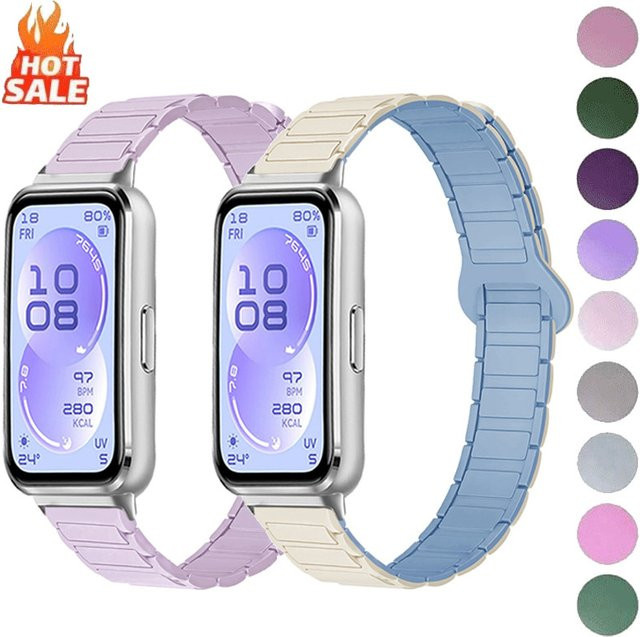Huawei Uhrenarmband Silikon, Bicolor, Magnetisch - Bild 1