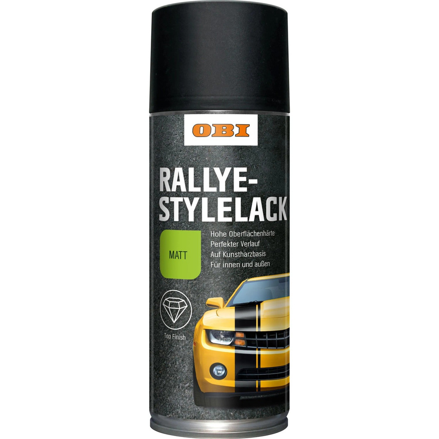 OBI Rallyestyle Lack Spray Schwarz Matt 400 ml für Metall - Bild 2