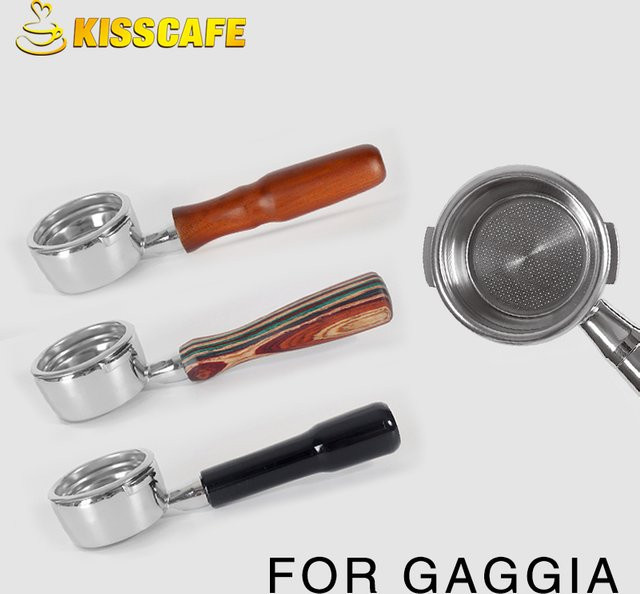 ALIKISSCAFE Ersatz Filterkorb für Gaggia Classic Siebträger Espresso Maker, Durchmesser: 58 mm, Edelstahl, Silber - Bild 1