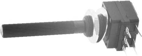 Piher Kohleschicht-Potentiometer PC16SH-10IP06253A2020ITA, 0.2W, 25kΩ, Schwarz - Bild 1