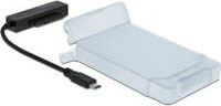 Delock USB-C auf SATA Konverter USB 3.2 Gen 1 in Schwarz und Transparent - Bild 1