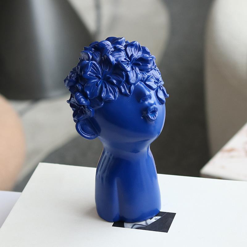 Moderne abstrakte Skulptur in Blütenblatt-Optik als dekorative Tischfigur für dein Wohnzimmer oder den Eingangsbereich, Höhe: 21,0 cm, Breite: 21,0 cm, Tiefe: 12,0 cm - Bild 2