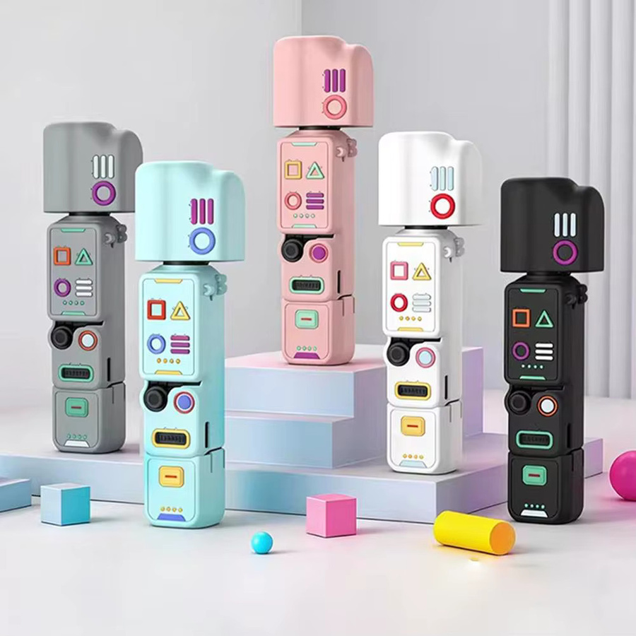 DJI Osmo Pocket 4 Stoßfestes Vollschutz-Set aus Silikon mit Objektivabdeckung und Zubehör-Kit - Bild 3
