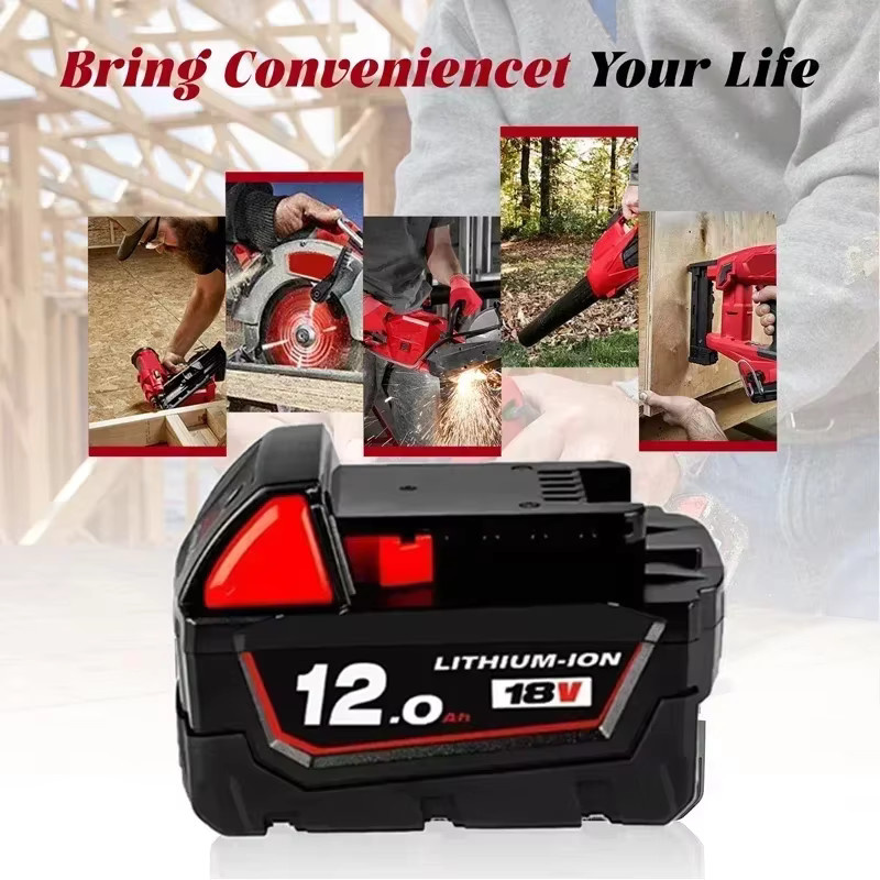 Milwaukee M18B5 Akku 18 V mit 12000 mAh für M18 Elektrowerkzeuge, Modell 48-11-1860 mit 21700-Zellen - Bild 5