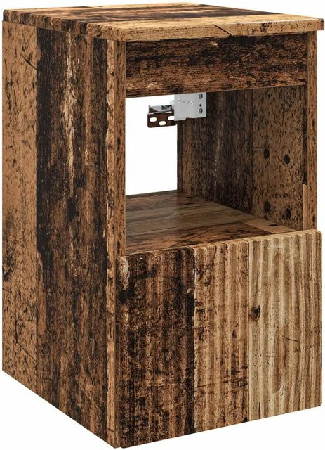 vidaXL Badezimmerschrank Altholz Optik in Braun mit Schranktüren und Regalfächern B/T/H: 30 x 41 x 50 cm - Bild 1