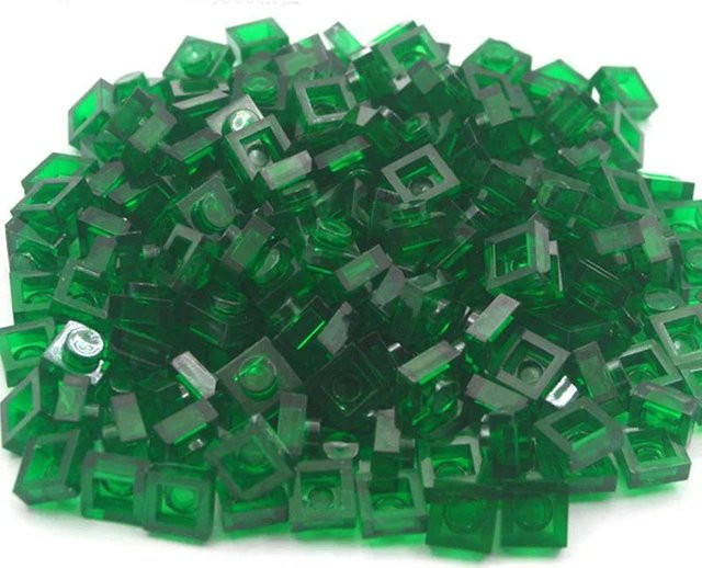 Wucifang Bags Kompakter Baustein, Dünne Blöcke, Transparente Farbe, 180-teiliges Set, ab 14 Jahren - Bild 1