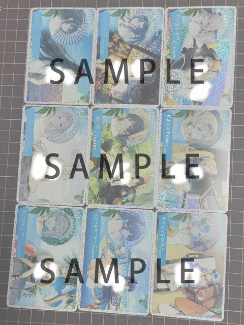 Yiran toy 1 Azur Lane Anime Trading Flash Card 9-teiliges Set - Bild 1