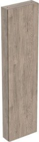 Geberit Hochschrank für das Badezimmer mit Spiegeltür und Soft-Close, Nuss/Mel Melamin Struktur, B/T/H: 45 x 15 x 180 cm - Bild 1