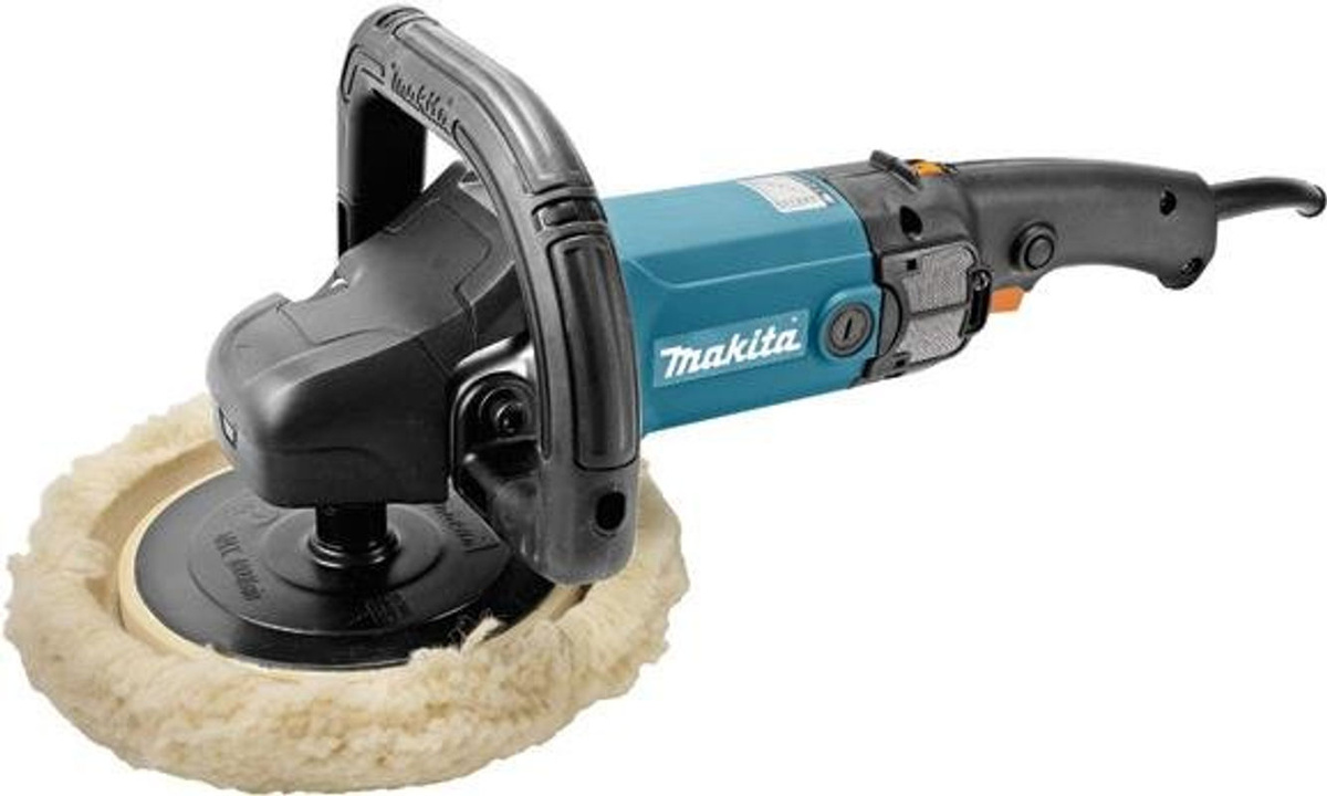 Makita Rotationspoliermaschine 9237CB mit 1200 W und 180 mm Schleifscheibe - Bild 3