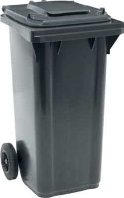 Fahrbare Mülltonne SSI Schäfer GMT eXtra, 120 l, EN 840, schwarz - Bild 1