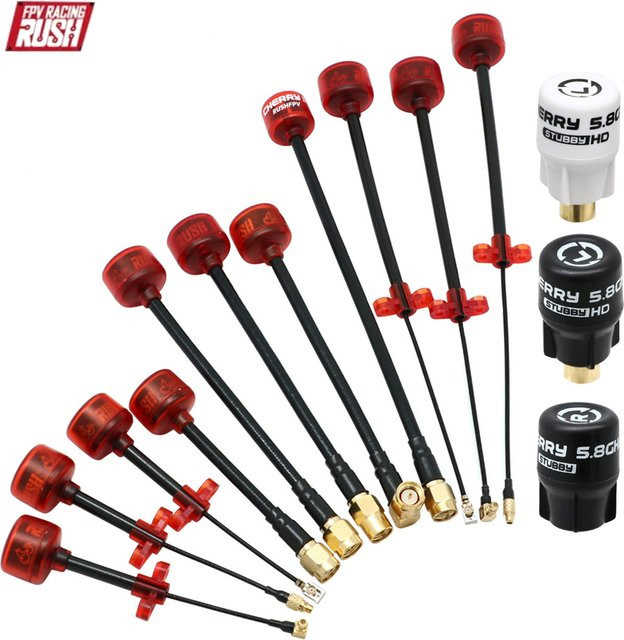 Rush Cherry 5.8G FPV-Antenne mit 1.2dBi Verstärkung für Renndrohnen, erhältlich mit SMA, MMCX oder UFL Anschluss (LHCP/RHCP) - Bild 1