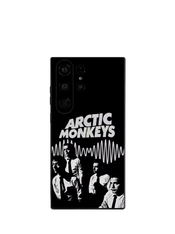 Logo A-Arctic M-Monkeys Handyhülle für Samsung Galaxy S25 S24 S23 S22 S21 S20 Ultra Plus 5G Frosted Non-Slip Full Soft Cover in Schwarz - Bild 4