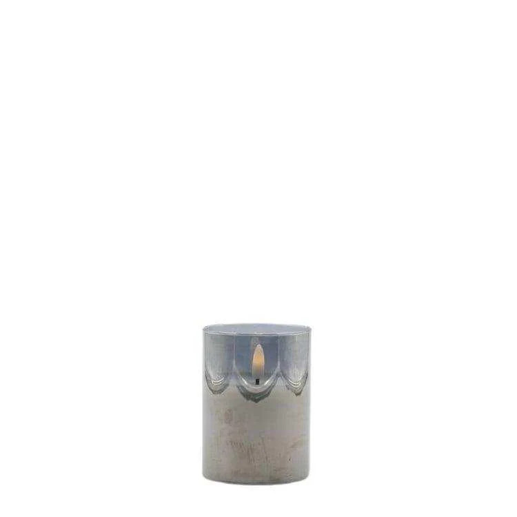 Mansion LED-Stimmungslicht Grau mit Fernbedienung und Timer, B/T/H: 7,5 x 7,5 x 10,0 cm - Bild 1