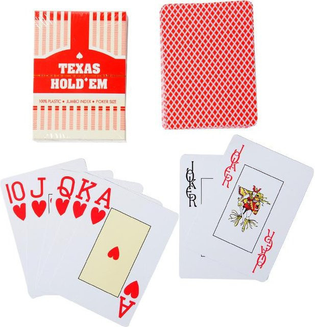 Harz Poker Spielkarten Klassisch Jumbo Index rot - Bild 1