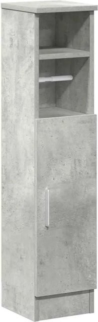vidaXL Badezimmerschrank in Betongrau mit Rollenhalter und Türen B/T/H: 20,5 x 22 x 90 cm - Bild 1