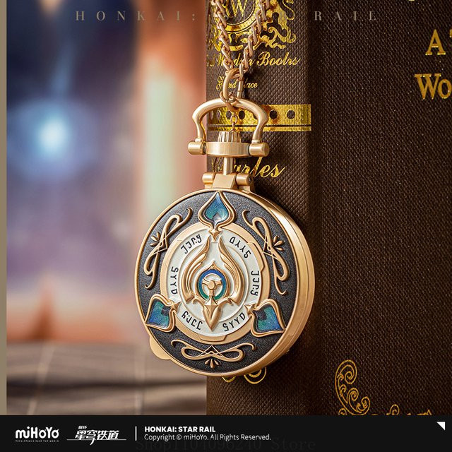 MiHoYo Taschenuhr Metall, Gold, Analoguhr, Unisex - Bild 1