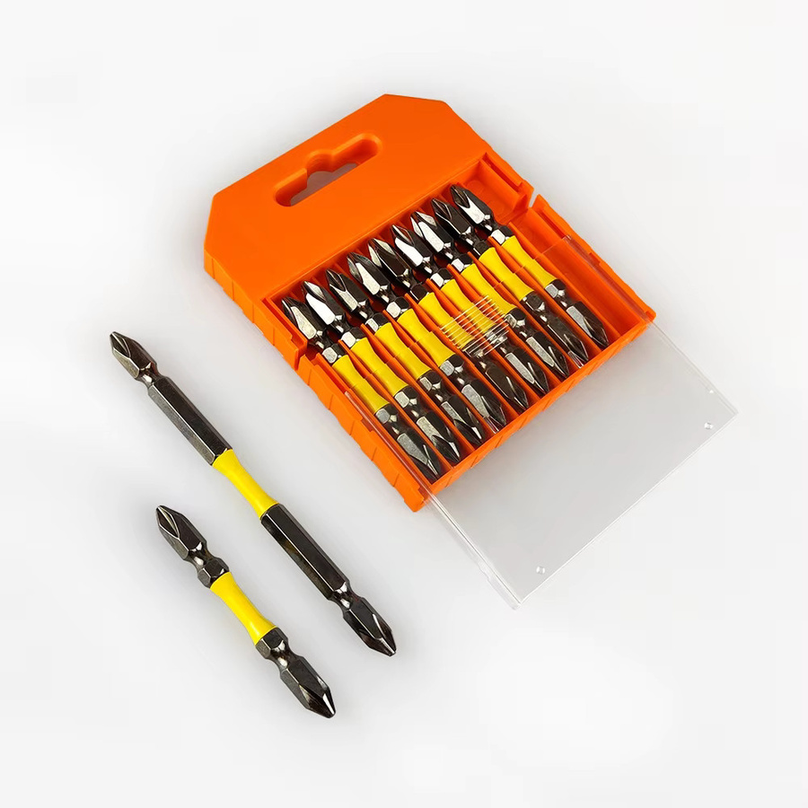 SHENSEN 10er Set Doppelende Kreuzschlitz Schraubendreher-Bits aus S2 Legierungsstahl, magnetisch und hoch belastbar für elektrische Werkzeuge - Bild 2