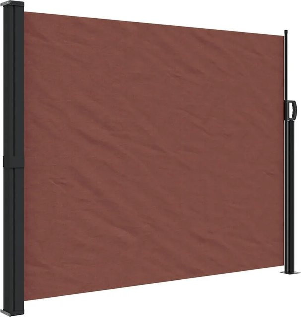 vidaXL Seitenmarkise ausziehbar Braun B: 500 cm, H: 160 cm - Bild 1