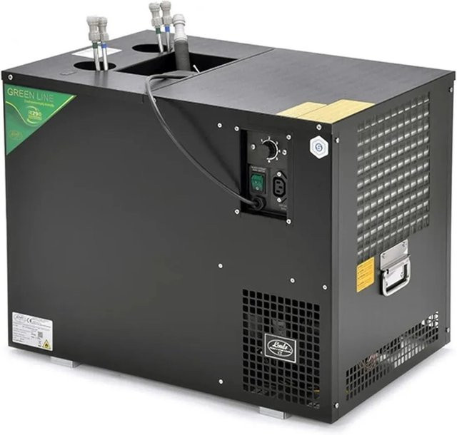 Ich-Zapfe Bierzapfanlage As-110 mit 2-Durchlaufkühler Nasskühler für die Untertheke in Schwarz - Bild 1