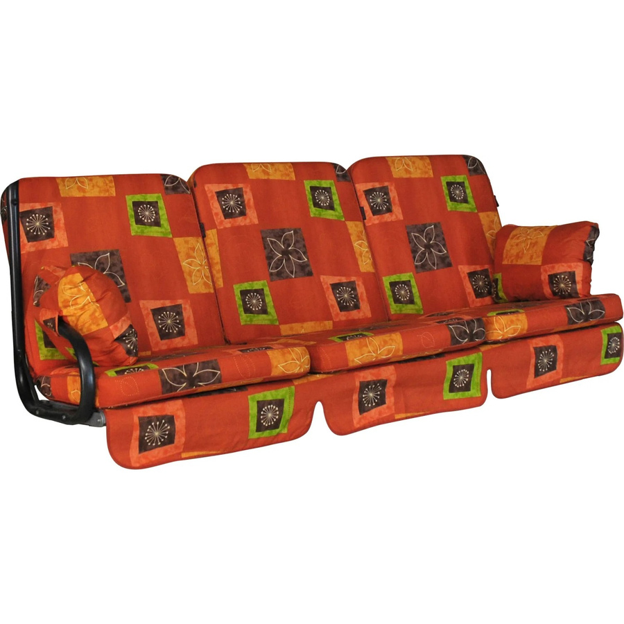 Angerer Hollywoodschaukel Auflage Star Sevilla in Terra/Terracotta/Orange B/T: 180 x 180 cm - Bild 2