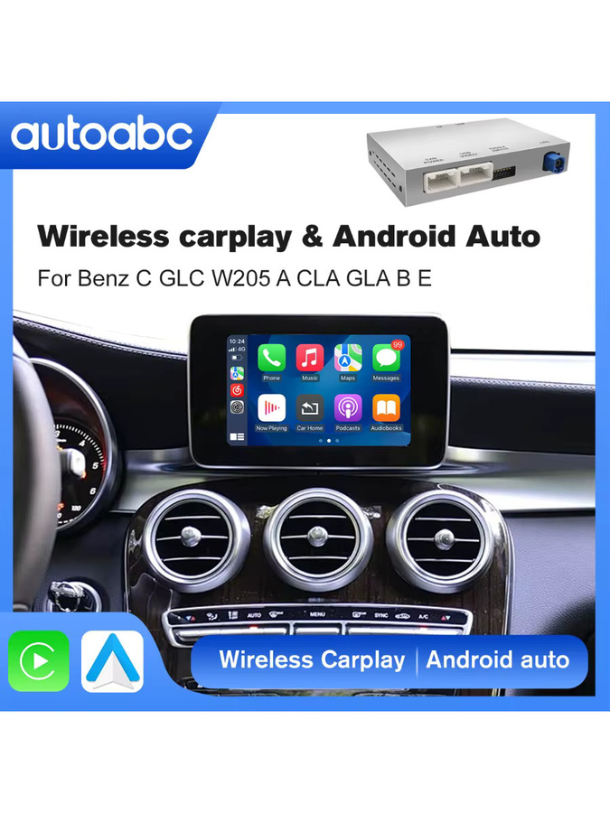 AUTOABC Drahtloses CarPlay und Android Auto Modul für Mercedes NTG 5.0 (Modelle 2015–2018) via Wi-Fi und Bluetooth - Bild 6