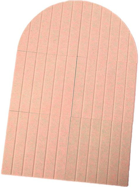 Bogenförmige Filz-Wandaufkleber Pinnwand von Fishine in Schwarz oder Pink, B/H: 60 x 90 cm - Bild 1
