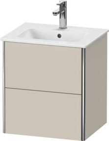 Duravit Waschtischunterschrank XSquare Compact, wandhängend, Beige, B/T/H: 51 x 41,8 x 56 cm - Bild 1