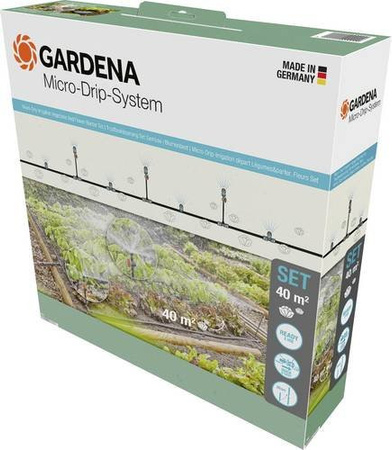 Gardena Micro-Drip-System Tropfbewässerungs-Set für Gemüse- und Blumenbeete zur Bewässerung von 60 m²