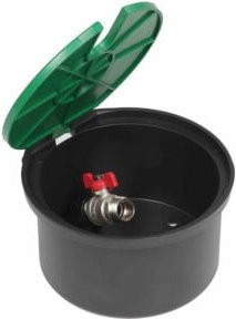 Rain Bird Wassersteckdose in Grün mit Absperrhahn und Entlüftungsventil sowie 3/4 Zoll AG-Anschluss - Bild 1