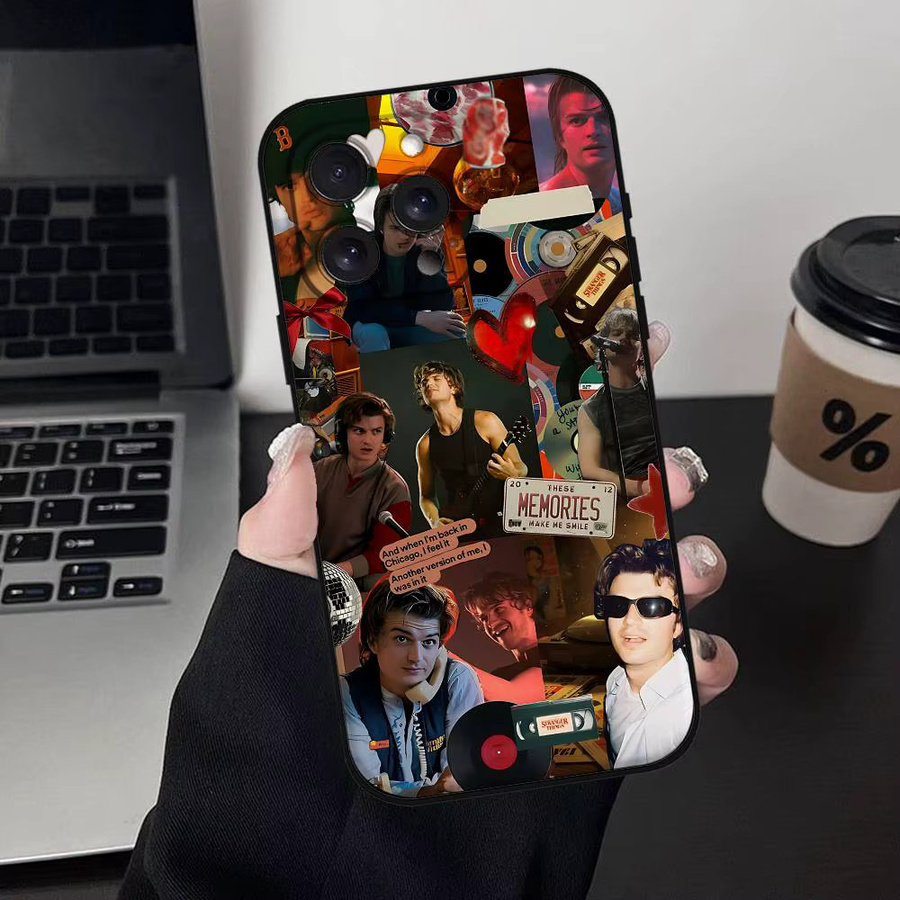 Handyhülle mit J-Joe Keery Motiv für Apple iPhone 11 bis 17 Pro Max Plus Mini, weiche TPU Hülle, Multicolor - Bild 6